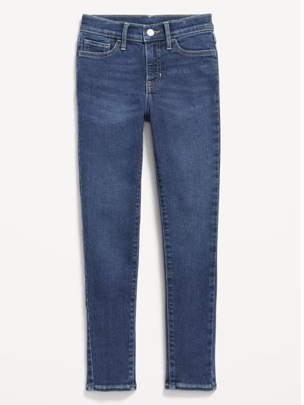 Old Navy Girls' 360 Stretch High Rise RockStar Jeggings Dark Blue Wash Size 8